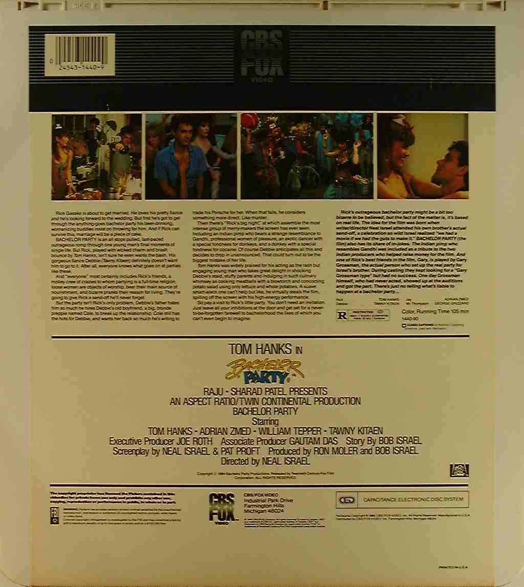 CED title precursor to the Blu-ray DVD movie disc format