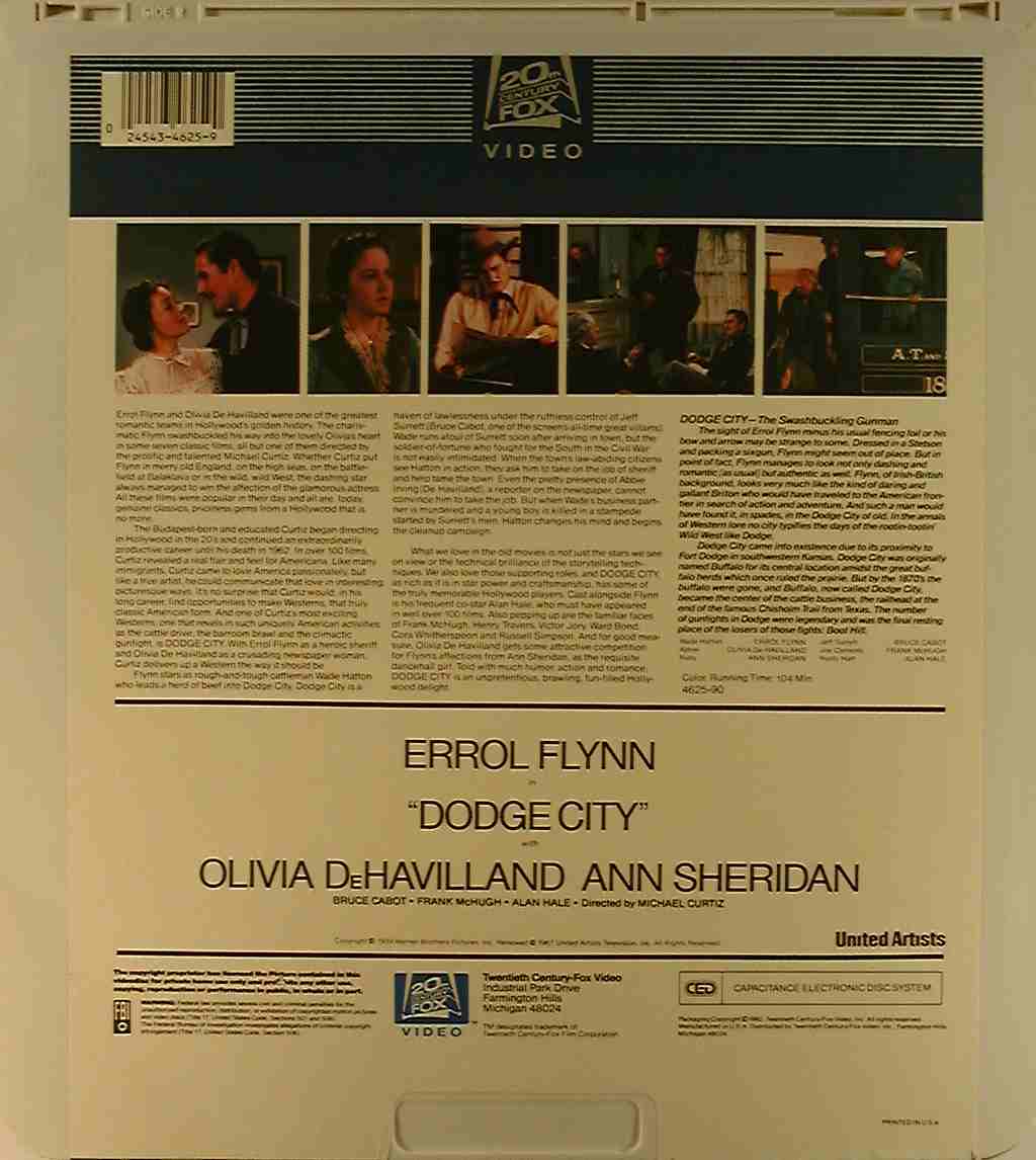 CED title precursor to the Blu-ray DVD movie disc format