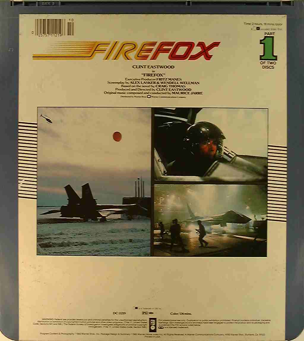 Firefox 2 25757112196 U Side 2 CED Title Blu ray DVD