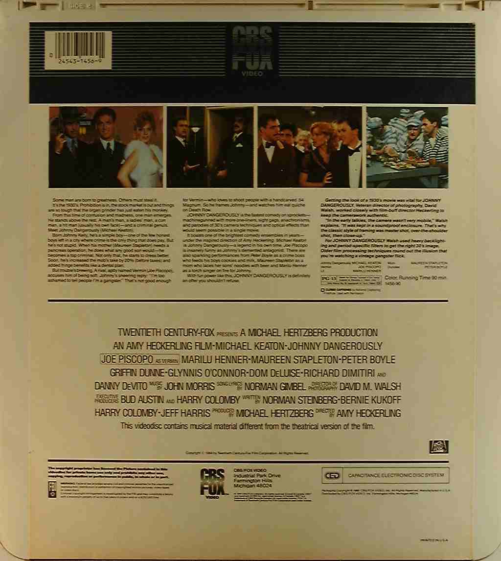 CED title precursor to the Blu-ray DVD movie disc format