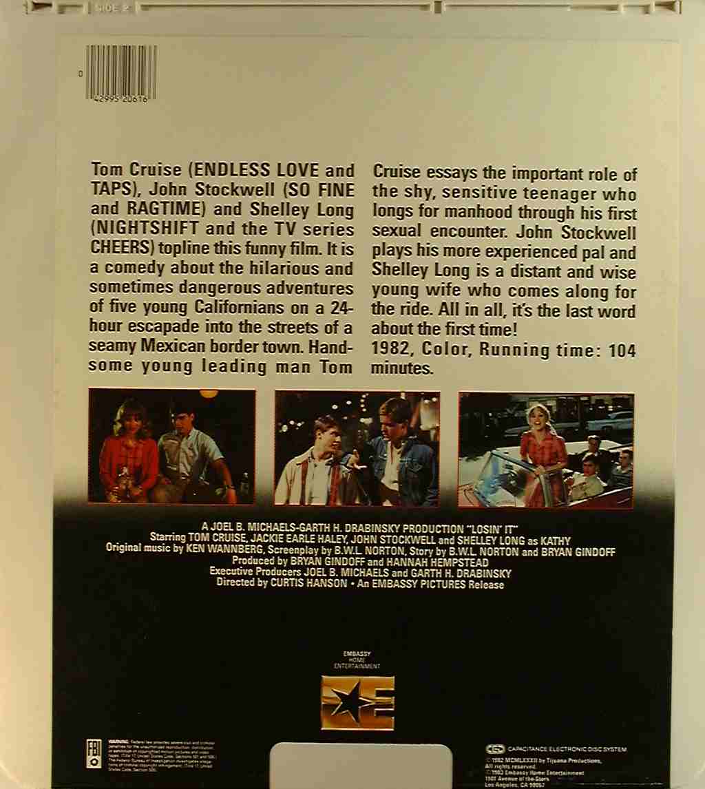 CED title precursor to the Blu-ray DVD movie disc format