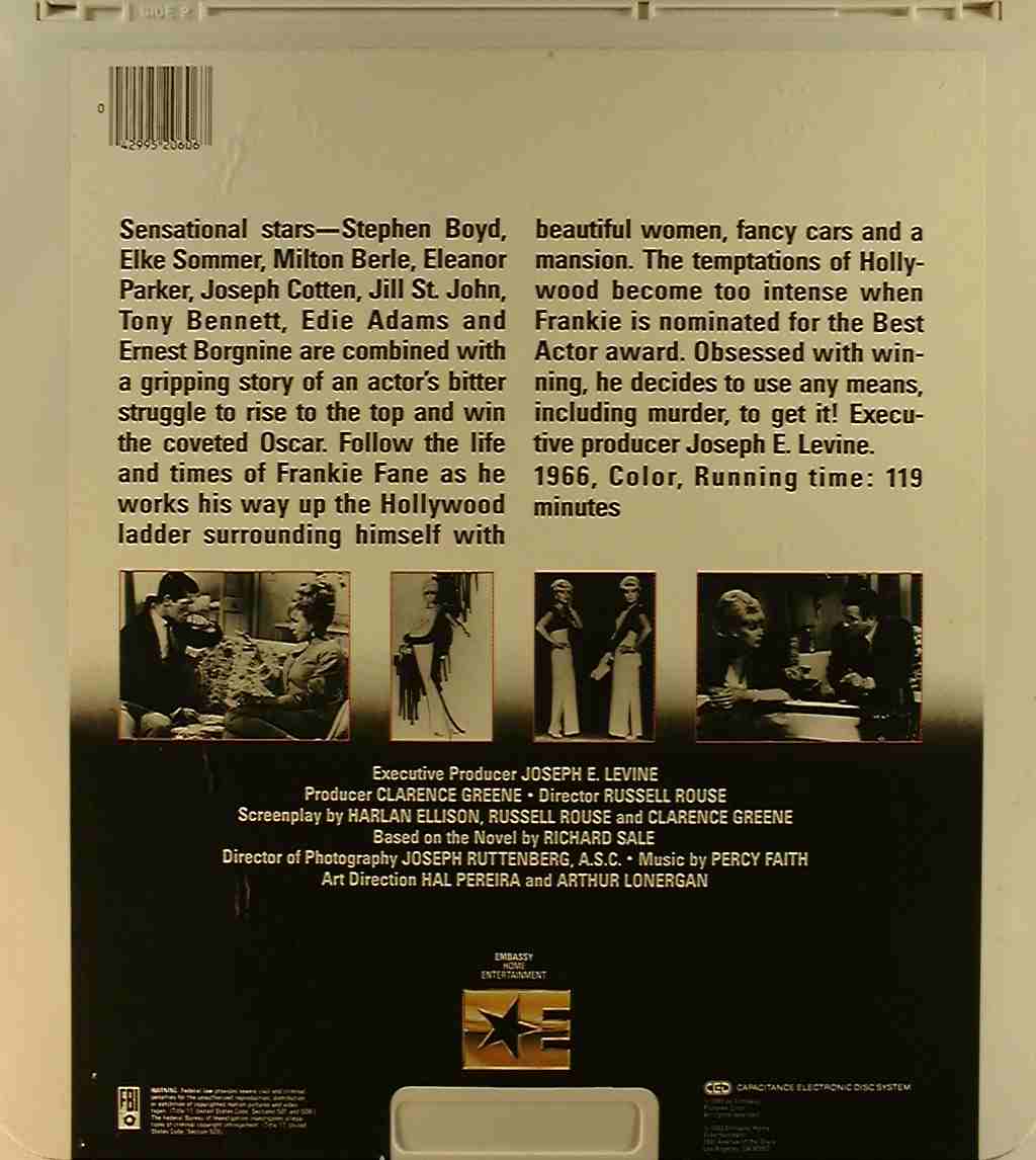 CED title precursor to the Blu-ray DVD movie disc format