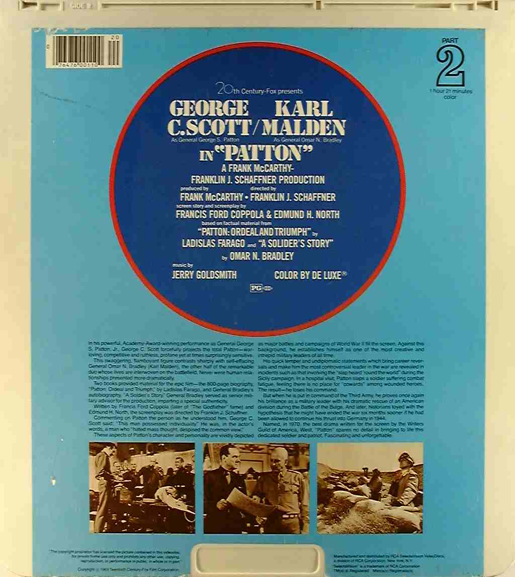 CED title precursor to the Blu-ray DVD movie disc format