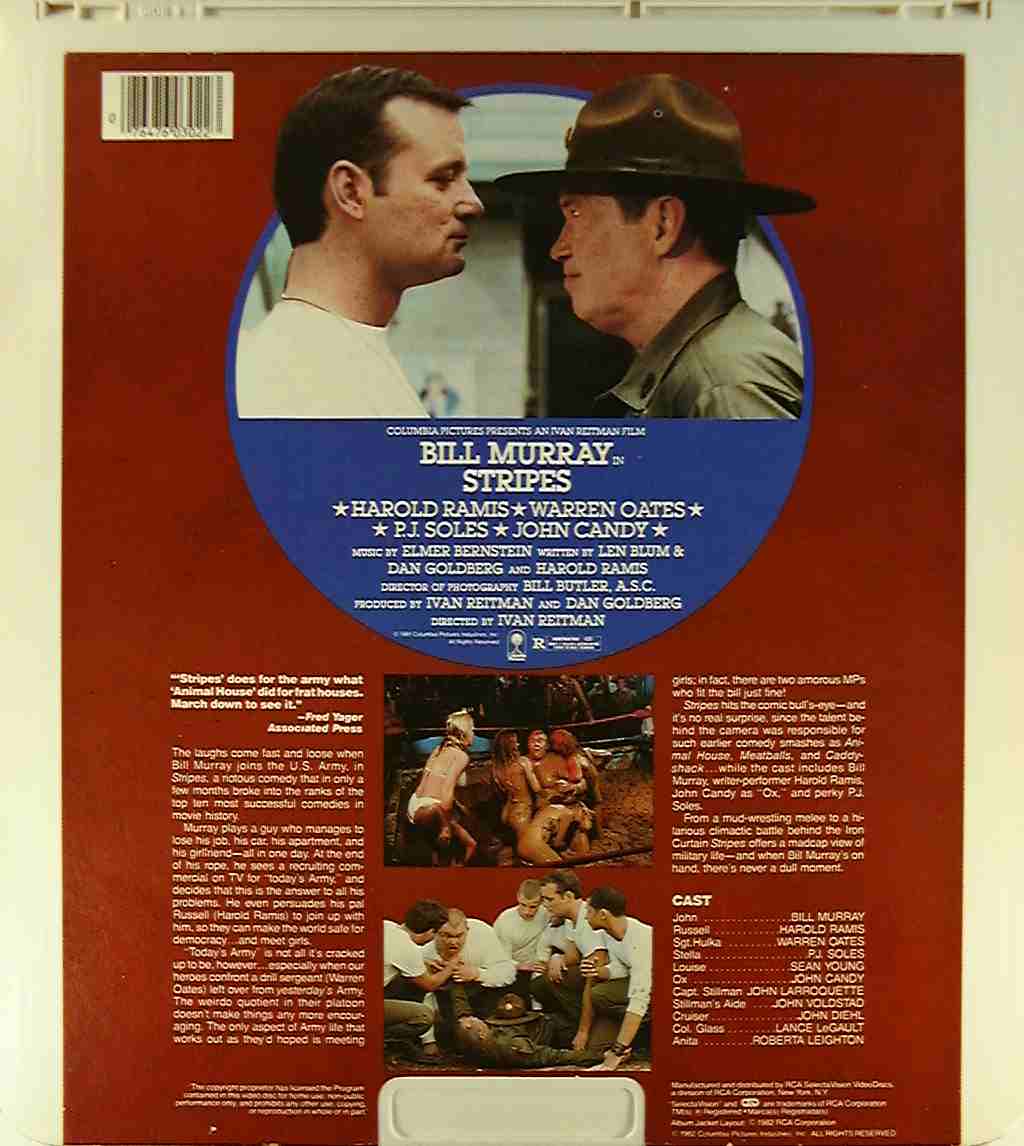 CED title precursor to the Blu-ray DVD movie disc format