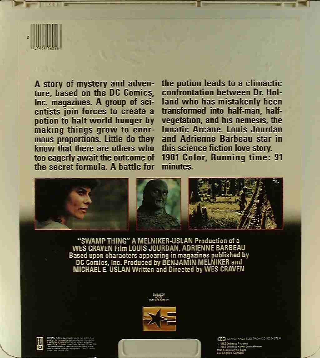 CED title precursor to the Blu-ray DVD movie disc format